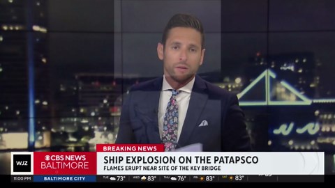 Explosion confirmed on ship in Patapsco River near Key Bridge