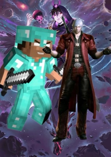 Steve vs Dante (Smt) [who is strongest?] #minecraft #devilmaycry #edit