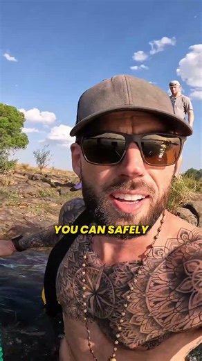 Hanging Over the Falls at Devil’s Pool