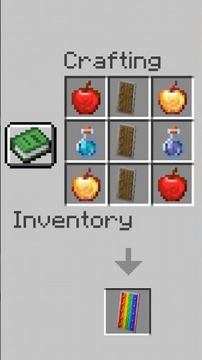 Crafting the RAINBOW SHIELD in Minecraft! 🌈🛡️ #shorts #minecraft