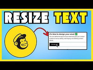 How To Resize Text Block In Mailchimp [NEW UPDATE]