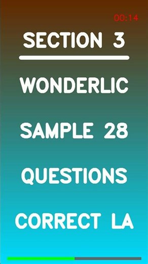 Wonderlic Sample Test 2026 – 28 Practice Questions Correct and Explained Guide