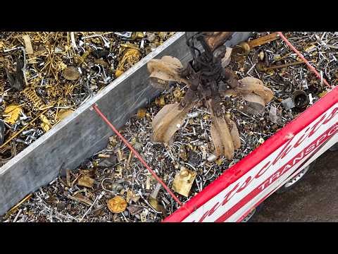 Massive Brass Scrap Dump & Truck Loading at Manchester Yard!