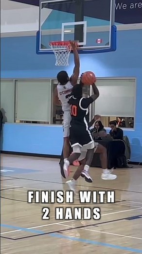 Finish With 2 Hands In Basketball #basketballmoves #basketballhighlights #basketball #fyp