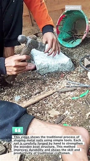 Forging Boat Nails by Hand | Traditional Boat Building Skills