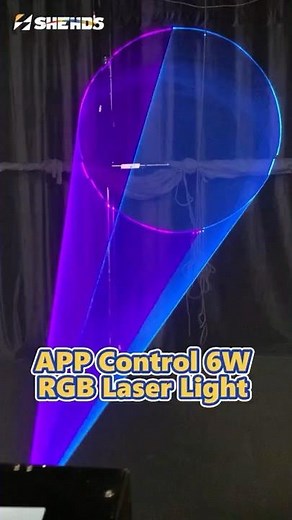 Control your beam, shape your space.SHEHDS 6W RGB Laser Light