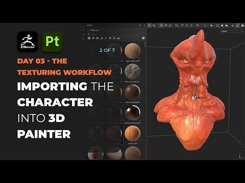 Importing and setting up the FBX from ZBrush into Substance 3D Painter