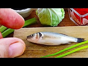 1 HOUR FISH RECIPE COMPILATION LIGHT RELAXING SOUND Music ASMR MINI Cooking खाना comida makanan..