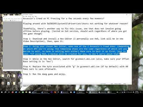 Assassin's Creed Freezing Fix (PC)