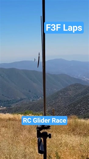 Laps from an F3F race, view from right base. #rchobby #rcplane #rcsailplane #f3f #outdoor #socal