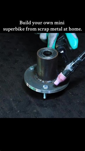 Build your own mini superbike from scrap metal at home. #diy #mechanic #technology #making #amazing