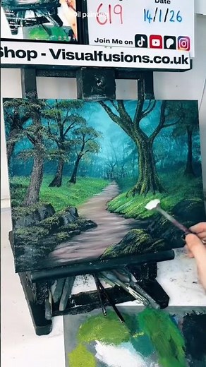 Painting a Big Mossy tree !
