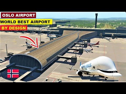 OSLO AIRPORT IN GARDERMOEN NORWAY. THE WORLD BEST AIRPORT BY DESIGN ACCORDING TO airport-techn.com