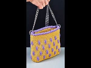 Easy Tunisian Crochet Bag for Beginners Miarti🧶