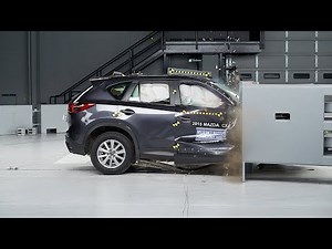 2015 Mazda CX-5 passenger-side small overlap IIHS crash test