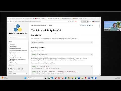 Using Python from Julia – Accès aux packages spécialisés de Python (ex. scikit-learn)