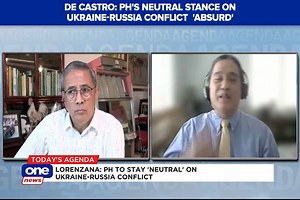 13K views · 263 reactions | #Agenda | Prof. Renato De Castro of DLSU International Studies Department says the Philippines' neutral stance on the Ukraine-Russia conflict is "absurd." De Castro notes the Philippines can denounce Russia's attack on Ukraine through diplomacy. Get updates via Viber: https://bit.ly/36uQLSo Join us on Telegram: https://t.me/onenewsph | ONE News | Facebook