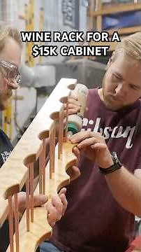 Custom Quilted Maple Wine Rack for a $15K Cabinet #furnituredesign #wood #customdesign #wine
