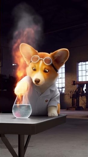 TIME STOPS! Puppy FREEZES Water Mid-Air with Light!