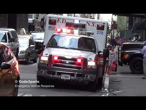 FDNY Ambuance 278 "Cabs pull to the right!"