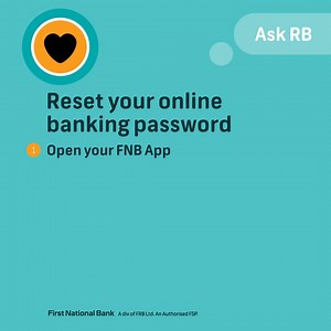 Have you forgotten your password and can't log into the FNB App 📱 or Online Banking 🖥️? No stress, you can reset it quickly and easily on the FNB App 😁 Here's how: | FNB