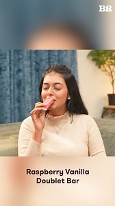 No stick, no fuss, bar of joy! Raspberry Vanilla Doublet bar for midnight munchies is in demand! Snack on this summer treat! Now available at leading retail outlets, @zeptonow | Baskin-Robbins