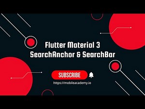 Flutter | Material 3 | SearchAnchor & SearchBar