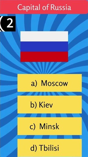 Can You Guess the Capital of Russia? | Geography Quiz Shorts