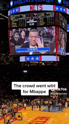 Mbappe in the building 👀 #brooklynnets #psg #mbappe | hakimi and mbappe