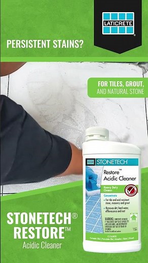 STONETECH® Restore™ Acidic Cleaner #Shorts #LATICRETEPh #FortheBuildersofaBetterWorld™