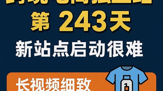 细致讲解POD，新站点启动很难，转行跨境电商独立站第243天