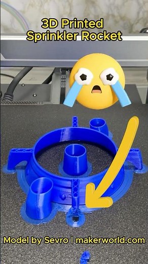 3D Printed Sprinkler Rocket