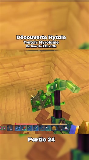 Twitch: Myrolame - En live en 17h à 2h #Hytale