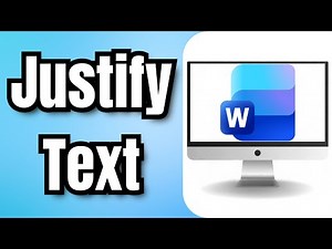 How to Justify Text in Word - Quick Tutorial