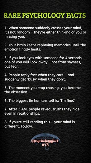 🔥 RARE PSYCHOLOGY FACTS That Will Blow Your Mind! #interesting #psycholgyfacts