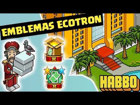 EMBLEMAS ECOTRON: Como Conseguir Todos no Habbo Hotel!
