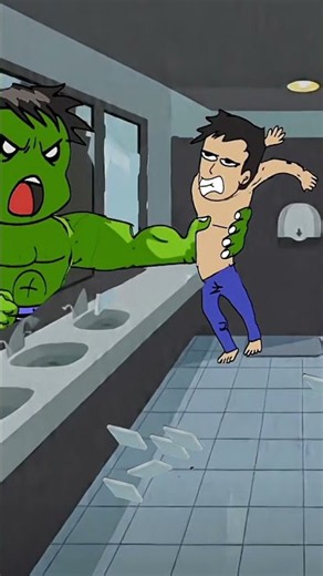 Hulk take over puny Bruce banner angry Hulk transformation animation