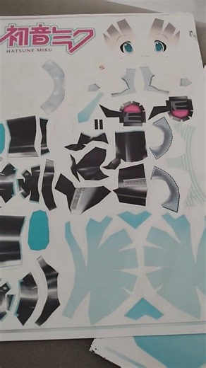 paper craft #miku #papercraft #viral #fpy #chibi