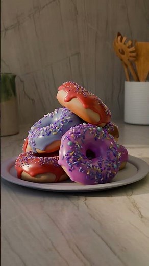 Finished the Blender Donut tutorial by Blender Guru.
