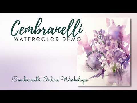 Loose Lilac Exercise, Watercolor Demo