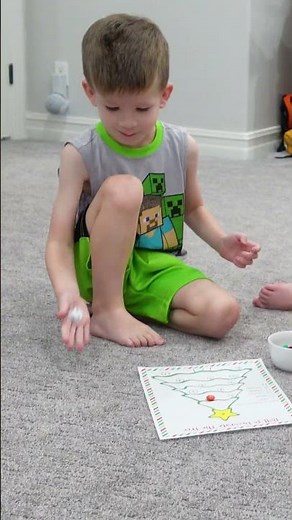 Elf on the Shelf Roll to Decorate the Tree! M&M Surprise! Day 5 #shorts