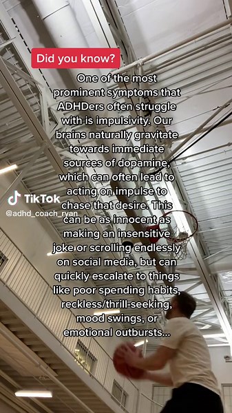 One of the biggest struggles for many ADHDers… impulsively 😞 #adhdcoachryan #adhd