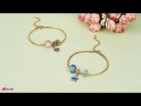 DIY Snake Chain Bracelet | Rhinestone Bracelet Making | Tutorial on Star Bracelet