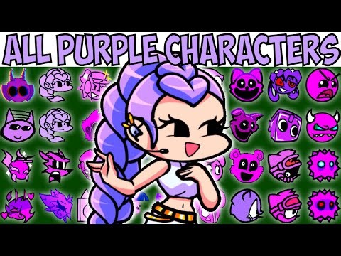 ALL PURPLE CHARACTERS | FNF Character Test | Gameplay VS Playground