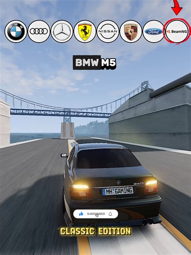 Classic Cars vs Bridge | BeamNG.Drive #fyp #beamng #dbd #gaming #beamngdrive #testing #crash #simulation #foryou #foryoupage❤️❤️