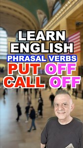 PUT OFF / CALL OFF Put off means to postpone or delay something - We put off the picnic until next week - Don’t put off studying English! Call off means to cancel something - I CALLED OFF my vacation. - Did you hear? CALLED OFF her wedding! How about leaving your example in the comments! LIKE 👍 SAVE 💾 & FOLLOW 🚶🏻 #englishlearning #englishlearners #languagelearning #englishlesson #phrasalverbs #englishstudy #improveyourEnglish #LearnEnglish #EnglishTeacher #AmericanEnglish #StudyEnglish #英会話 