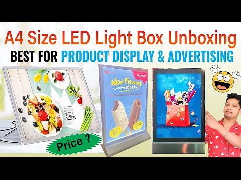 LED Light Box Unboxing & Review | Best Display for Hotels, Malls, Restaurants & Cafe etc