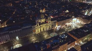 Piazza Navona, Rome: Drone views of Italian history