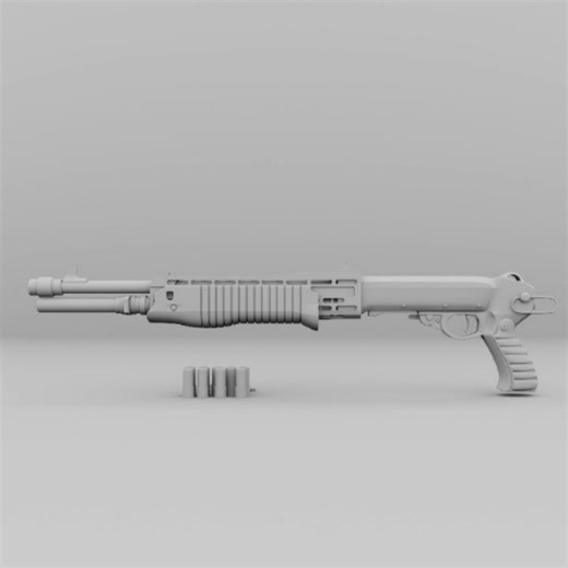 Anuj Gokhale on Instagram: "Single barrel Shotgun (Game Assets Model Created by Me)gun... Non-textured , with Wireframe... Like ❤️, Share ✌🏻, Follow 🫂... .@autodesk #3d #3dart #3dmodelling #maya #3dartist"