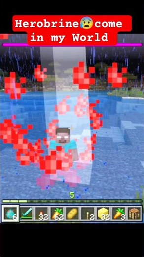 Herobrine 😰 come in my world 😱 | minecraft video | #herobrine #minecraft #minecraftshorts